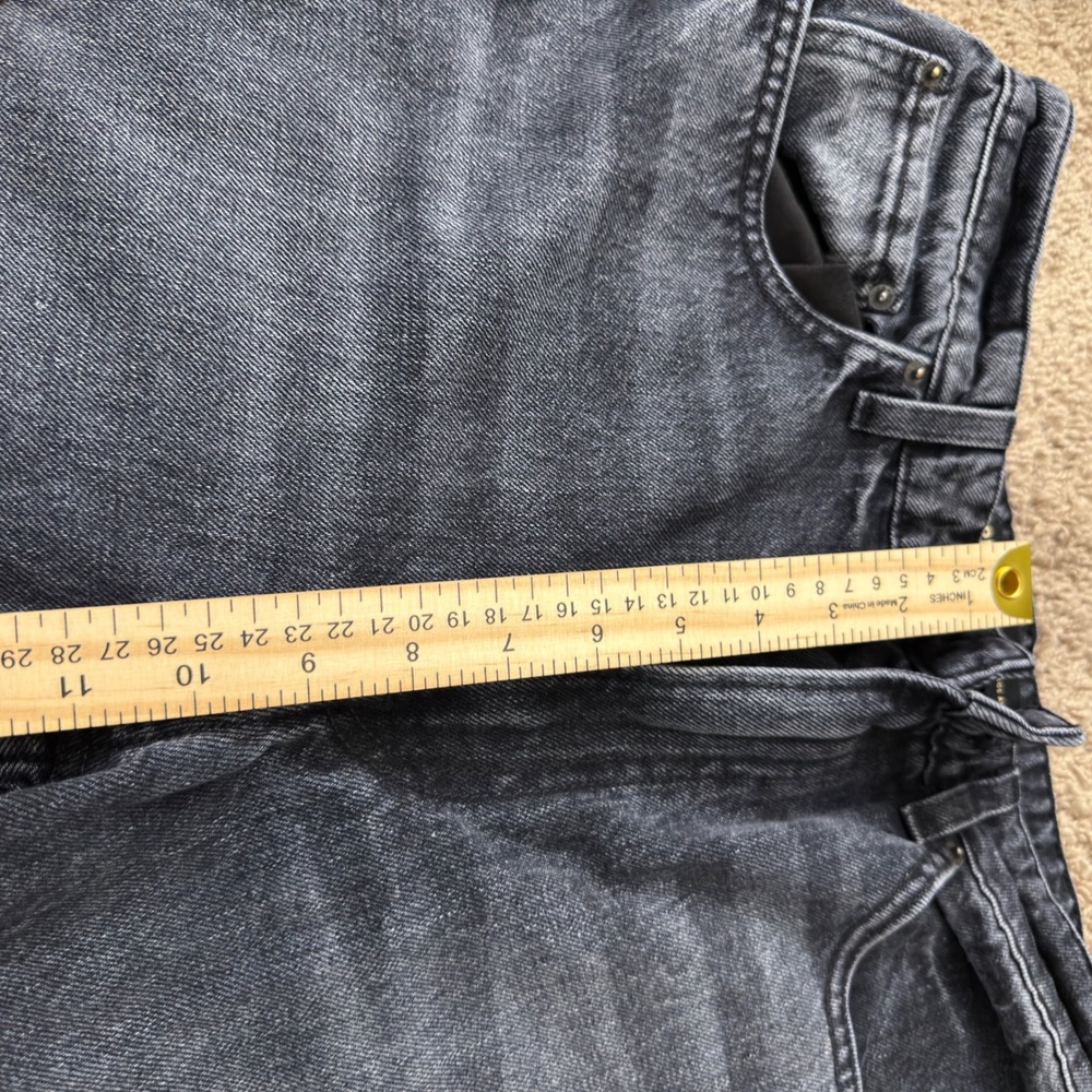 GRLFRND‎ Womens High Rise Flare Jeans Faded Black Denim Made in LA Size 28 AA30 - Picture 4 of 7
